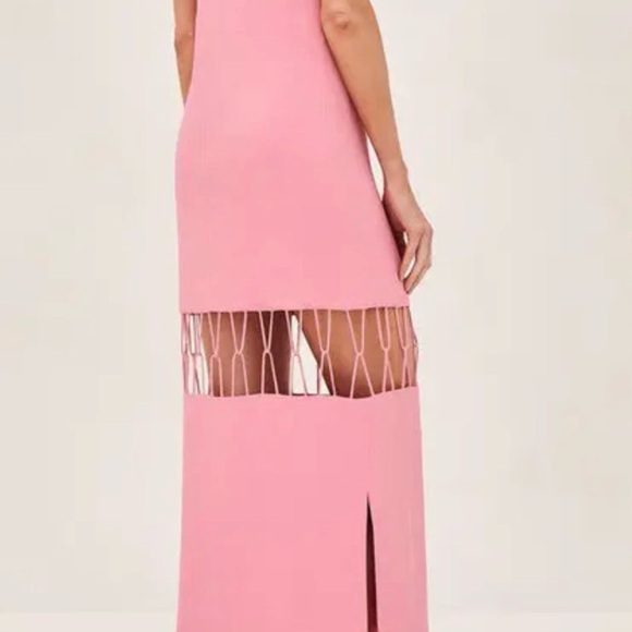 Alexis Pink Cutout Midi Dress - Picture 2 of 4